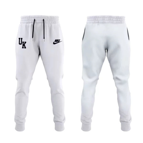 Kentucky Wildcats Men's Basketball White Zip Hoodie