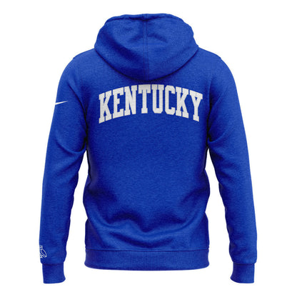 Kentucky Wildcats Men's Basketball Zip Hoodie 3D
