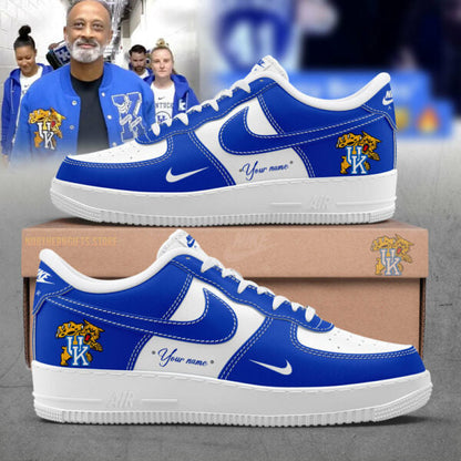 Kentucky Wildcats AF1 Sneaker Men's Basketball Custom Name For Fans