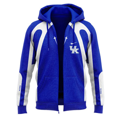 New Gear Kentucky Wildcats Blue Zip Hoodie 2025 New Season