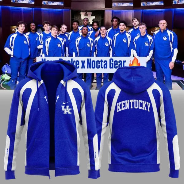 New Gear Kentucky Wildcats Blue Zip Hoodie 2025 New Season