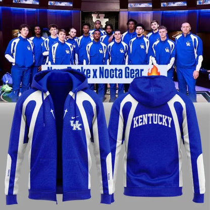 New Gear Kentucky Wildcats Blue Zip Hoodie 2025 New Season