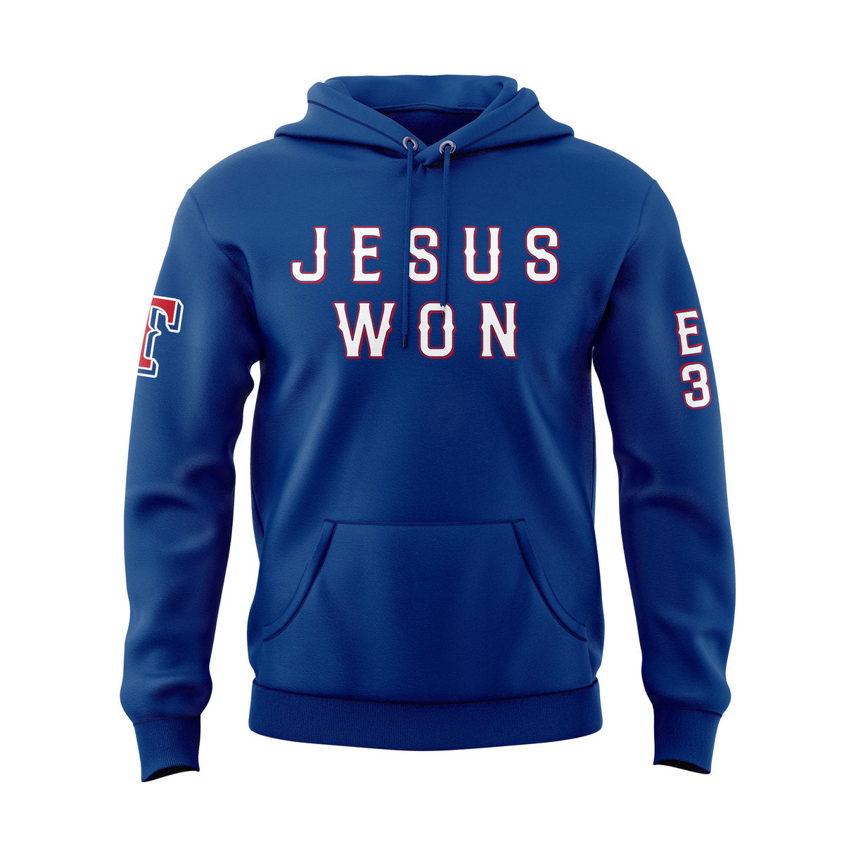Evan Carter Texas Rangers Wear Jesus Won Hoodie