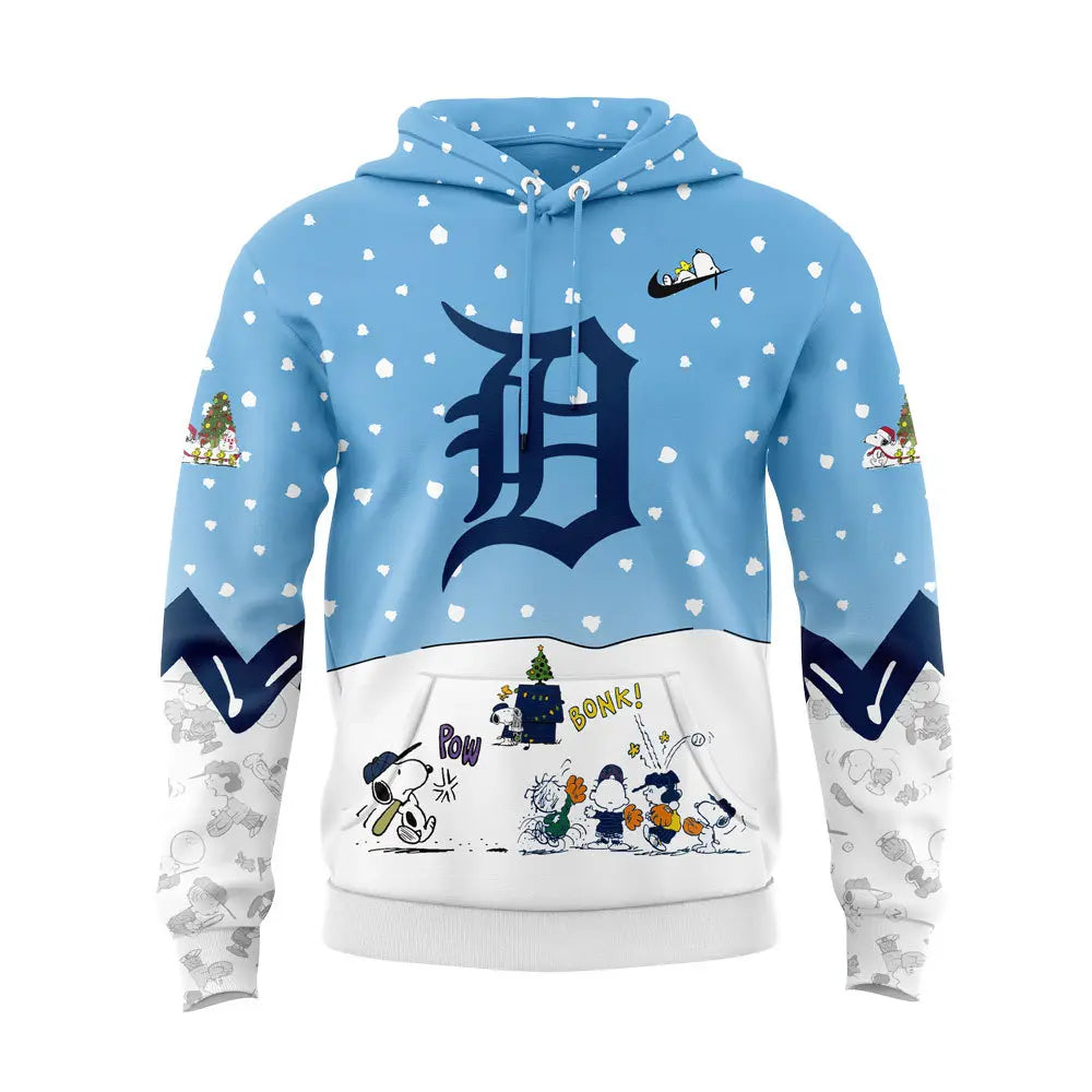 Detroit Tigers Peanuts v Snoopy Hoodie Set