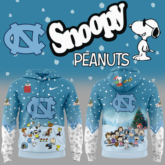UNC Football Peanuts Snoopy Hoodie V2 -  - Carolina Tar Heels Shirt