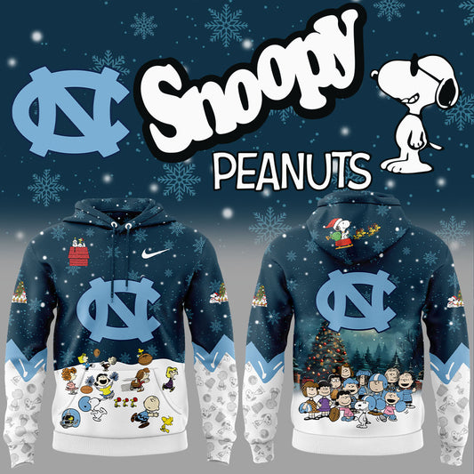 UNC Football Peanuts Snoopy Hoodie -  - Carolina Tar Heels Shirt