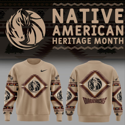 Dallas Mavericks Native American Heritage Sweatshirt