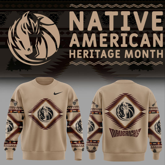 Dallas Mavericks Native American Heritage Sweatshirt