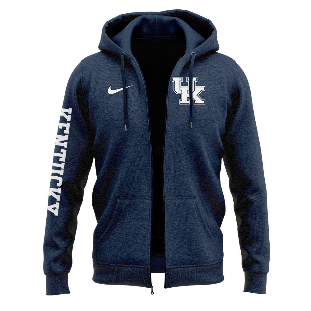 Kentucky Wildcats Men's Basketball Zip Hoodie 2025 New Season