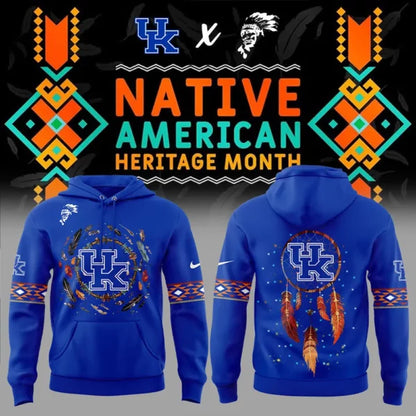 Kentucky Wildcats Men's Basketball Native American Heritage Month Hoodie