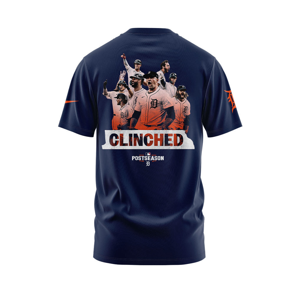 Limited Edition Detroit Tigers Navy 2024 MLB Postseason Locker Room T-Shirt