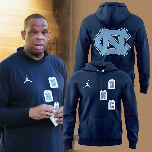 UNC Basketball Coach Hubert Davis New Hoodie -  - Carolina Tar Heels Shirt