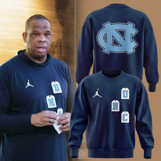 UNC Basketball Coach Hubert Davis New Sweatshirt -  - Carolina Tar Heels Shirt