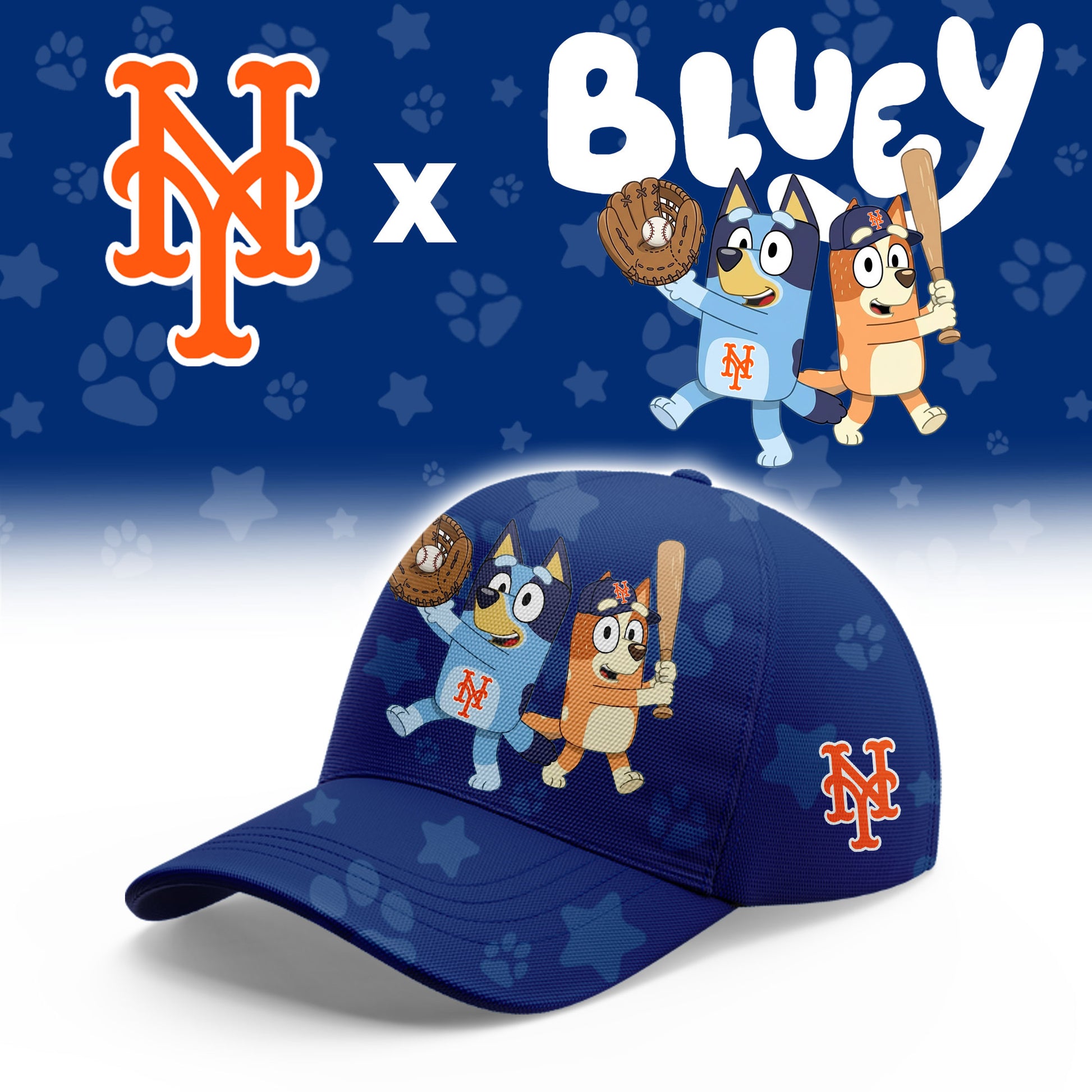 New York Mets Bluey Night Game Limited T-Shirt