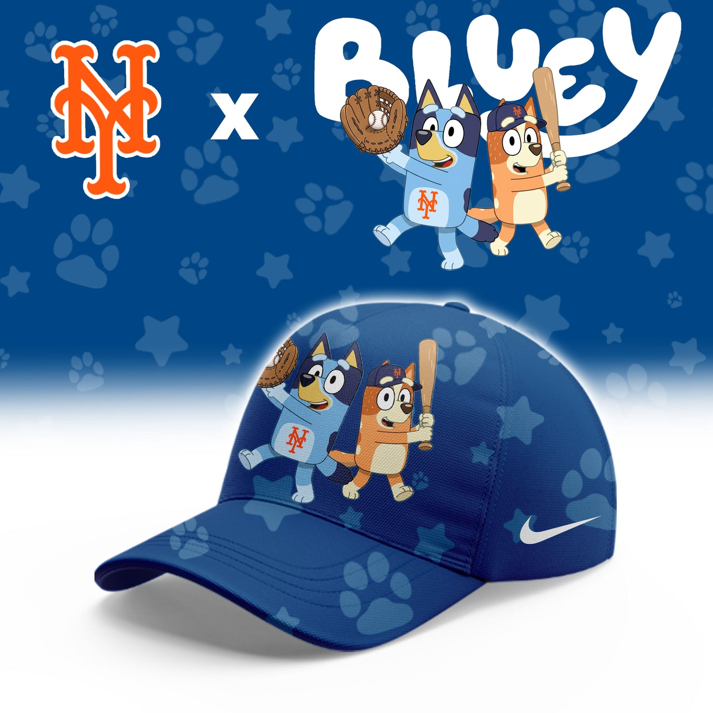 New York Mets Bluey Night Game Limited Hoodie