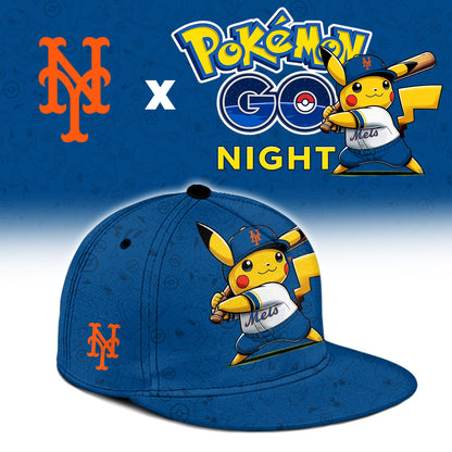 New York Mets Pokemon GO Night Limited Baseball Jersey