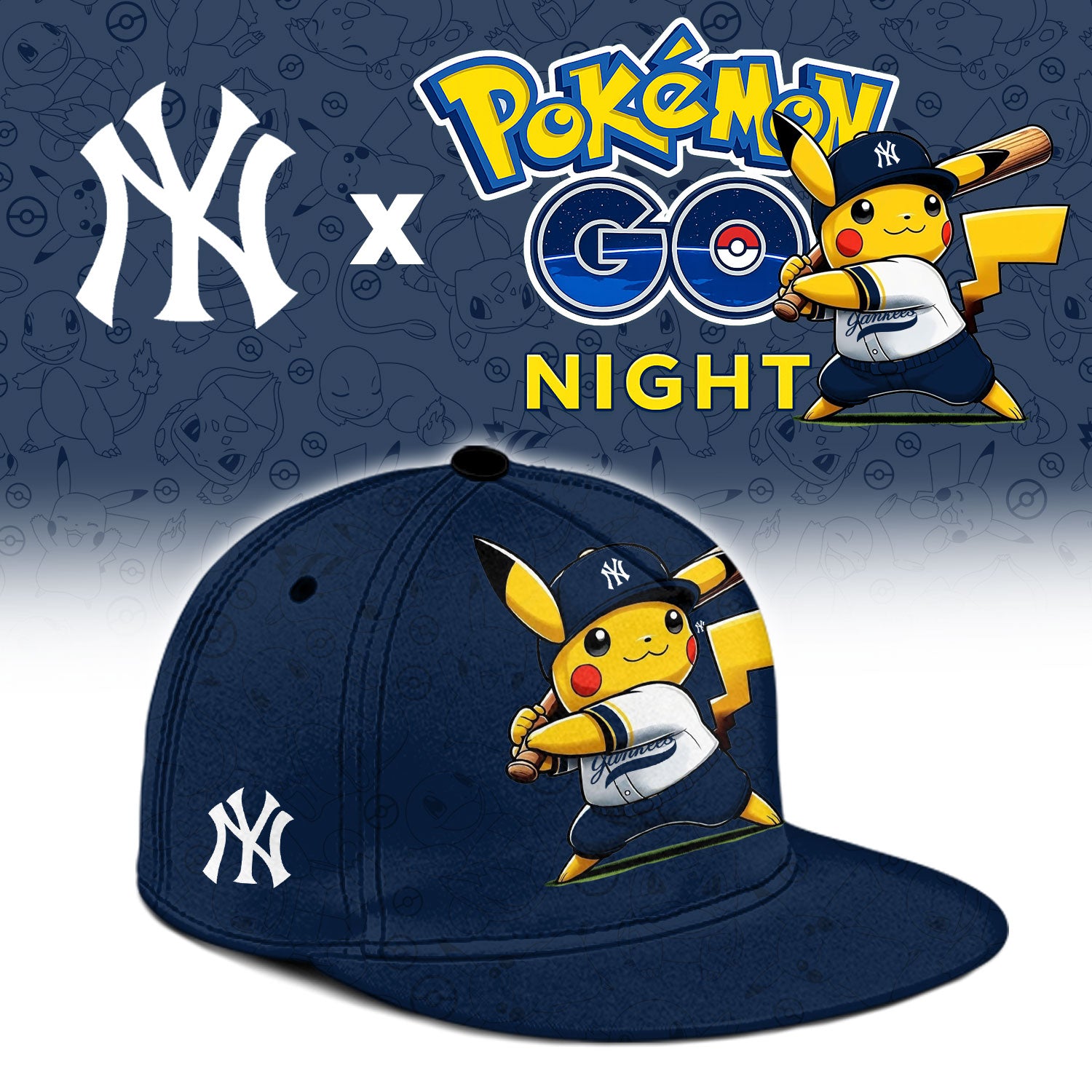 New York Yankees Pokemon GO Night Limited Baseball Jersey