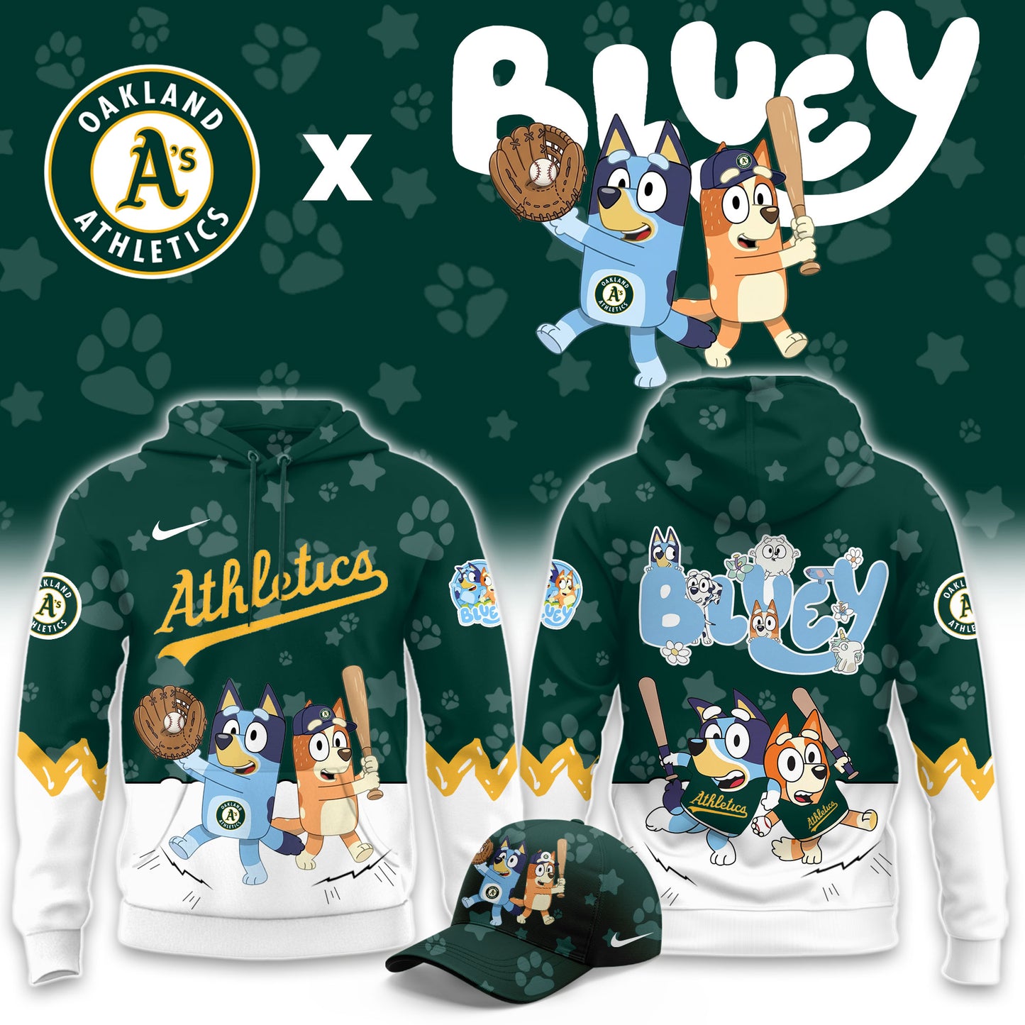 Athletics Bluey Night Game Limited Hoodie