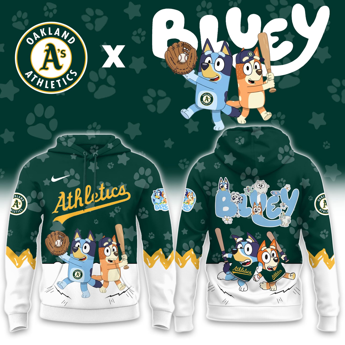 Athletics Bluey Night Game Limited Hoodie