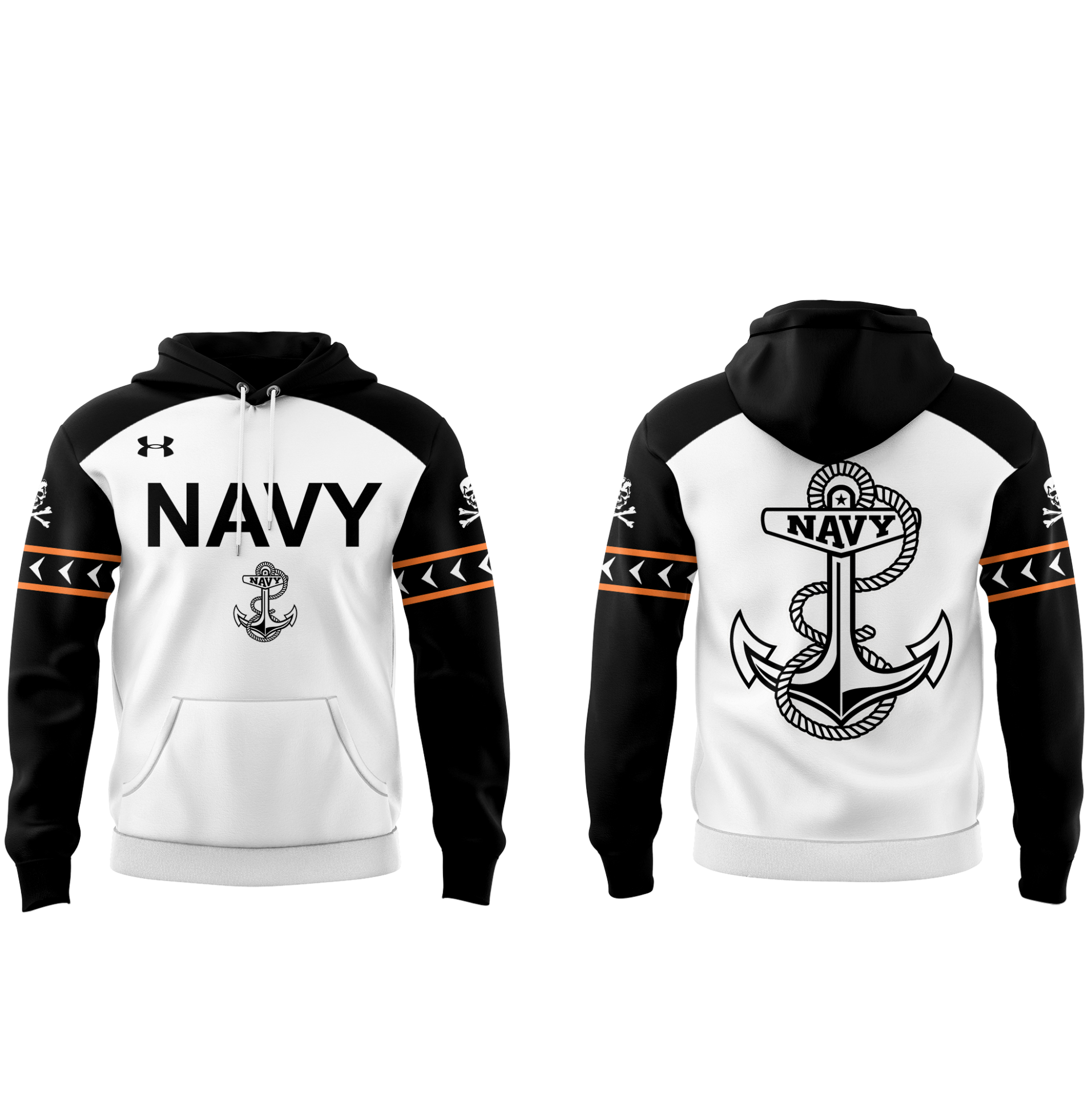 Special 2025 Jolly Rogers Navy Midshipmen Baseball Hoodie