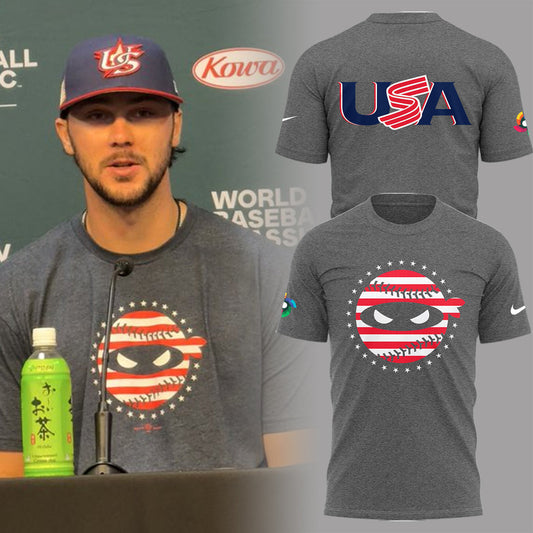 Ninja USA World Baseball Grey T-Shirt
