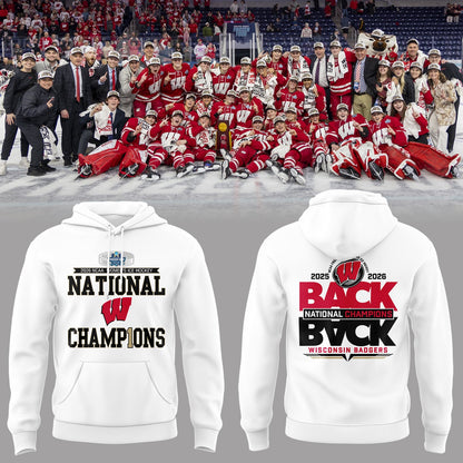 Limited Edition Wisconsin Badgers 2026 Women’s Hockey National Champions🏆 Hoodie