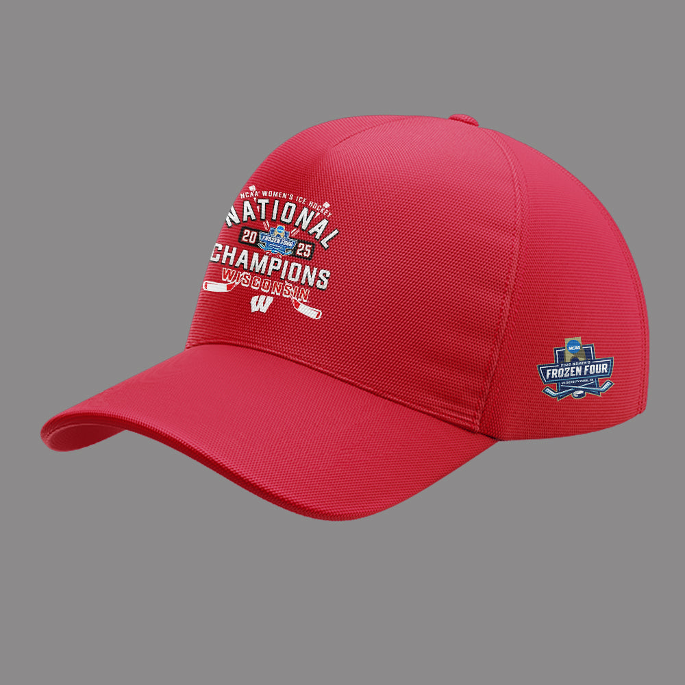Wisconsin Badgers 2025  Women's Hockey Tournament Champions T-Shirt