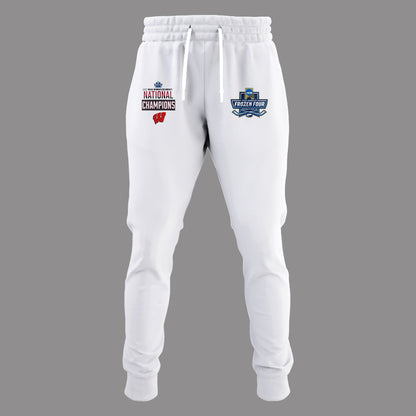Wisconsin Badgers 2025  Women's Hockey Tournament Champions Hoodie-PA03242508