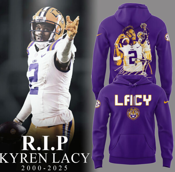 LSU Tiger In Loving Memory Of Kyren Lacy Hoodie - LSU Tiger Hoodie