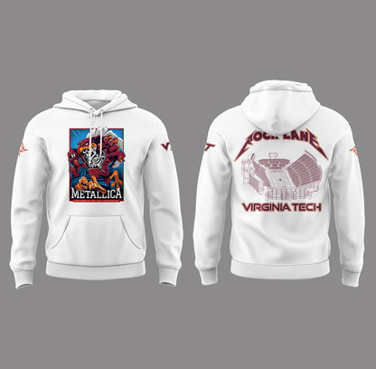 Metallica x Virginia Tech "Lane Rocked" Hoodie - Exit Light Enter Night Shirt