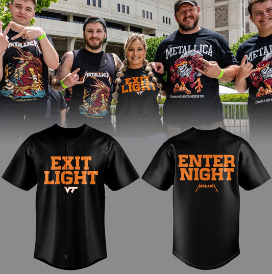 Virginia Tech Music Concert Black Jersey - Exit Light Enter Night Shirt