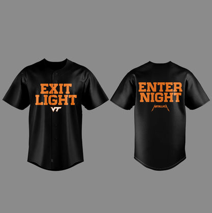 Virginia Tech Music Concert Black Jersey - Exit Light Enter Night Shirt