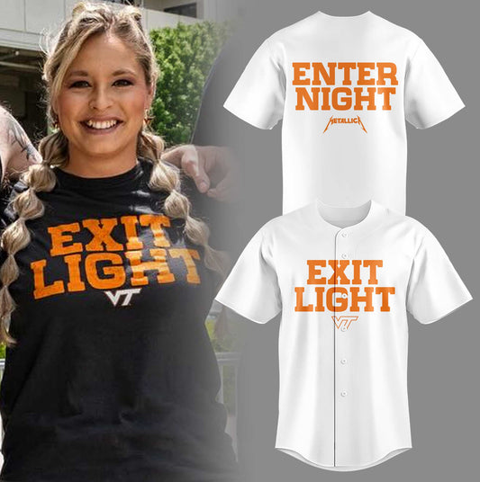 Virginia Tech Music Concert White Jersey - Exit Light Enter Night Shirt