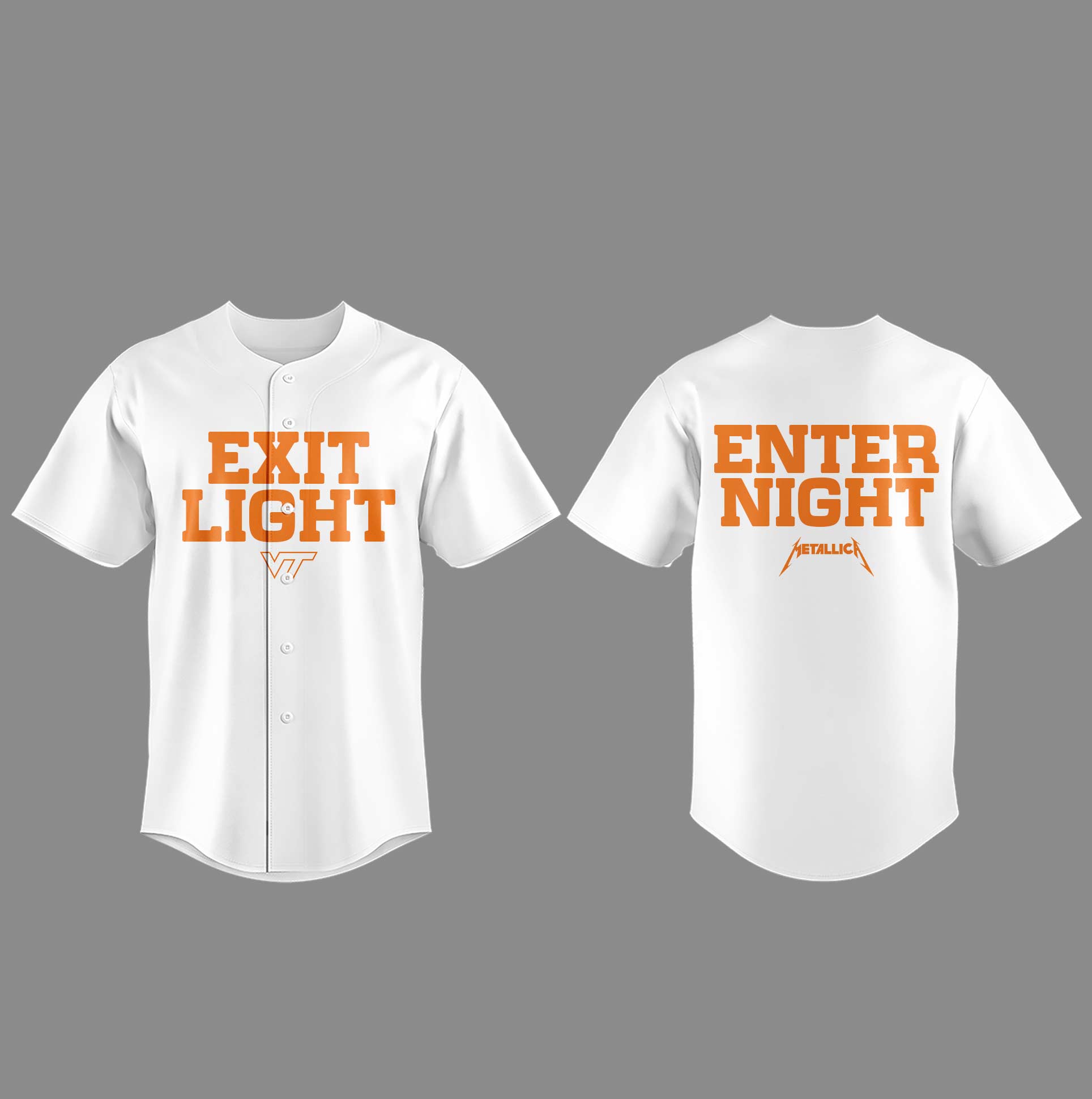 Virginia Tech Music Concert White Jersey - Exit Light Enter Night Shirt