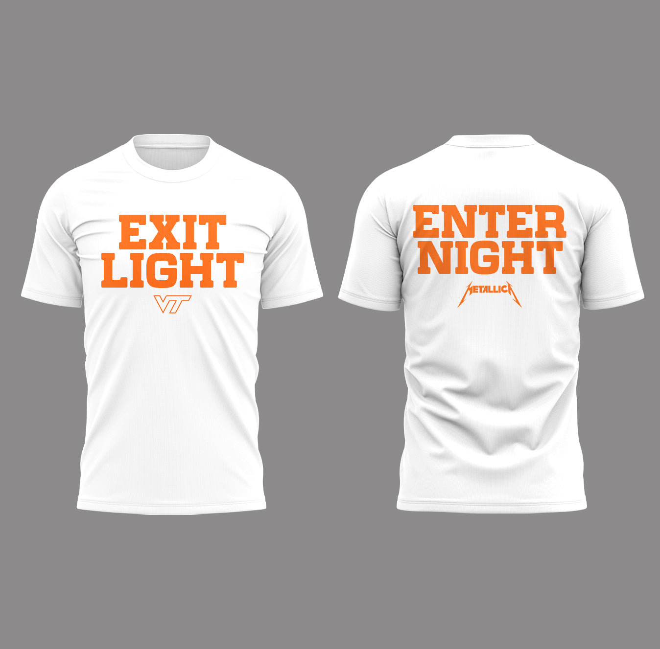 Virginia Tech Music Concert White T-Shirt - Exit Light Enter Night Shirt