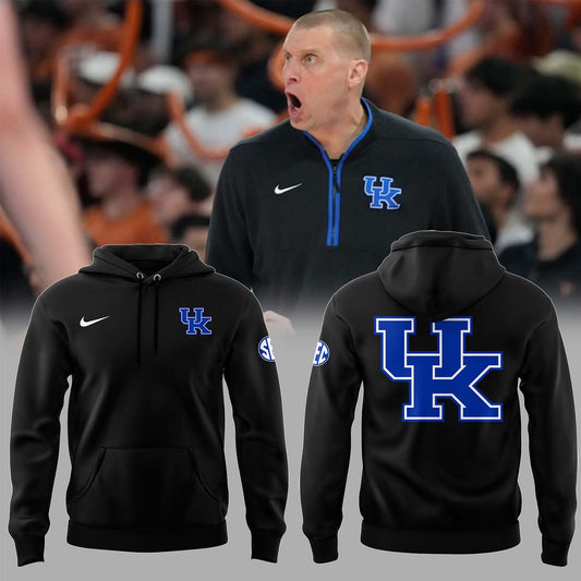 Limited Edition Coach Mark Pope Kentucky Wildcats Men’s Basketball Hoodie