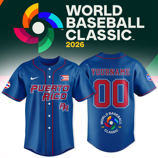 Puerto Rico Baseball Jersey 2026 World Baseball Classic