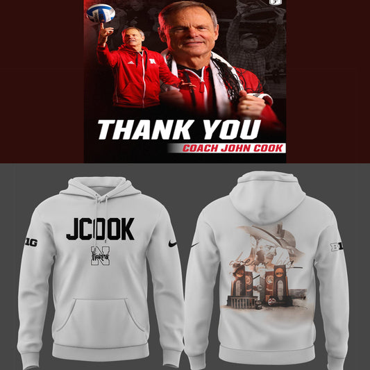 Nebraska Volleyball 2025 Limited Coach John Cook Hoodie
