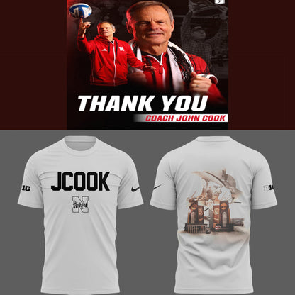 Nebraska Volleyball 2025 Limited Coach John Cook T-Shirt