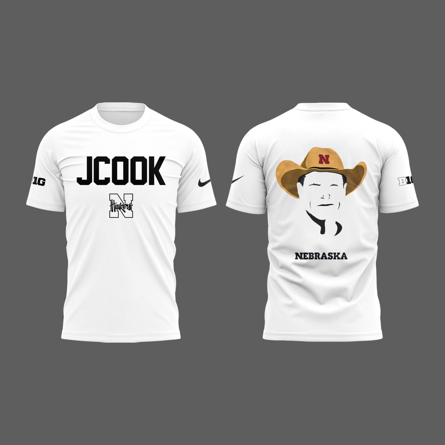 Nebraska Volleyball 2025 Limited Coach John Cook White T-Shirt