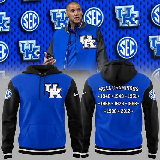 Limited Edition Coach Mark Pope Kentucky Wildcats Men’s Basketball Hoodie