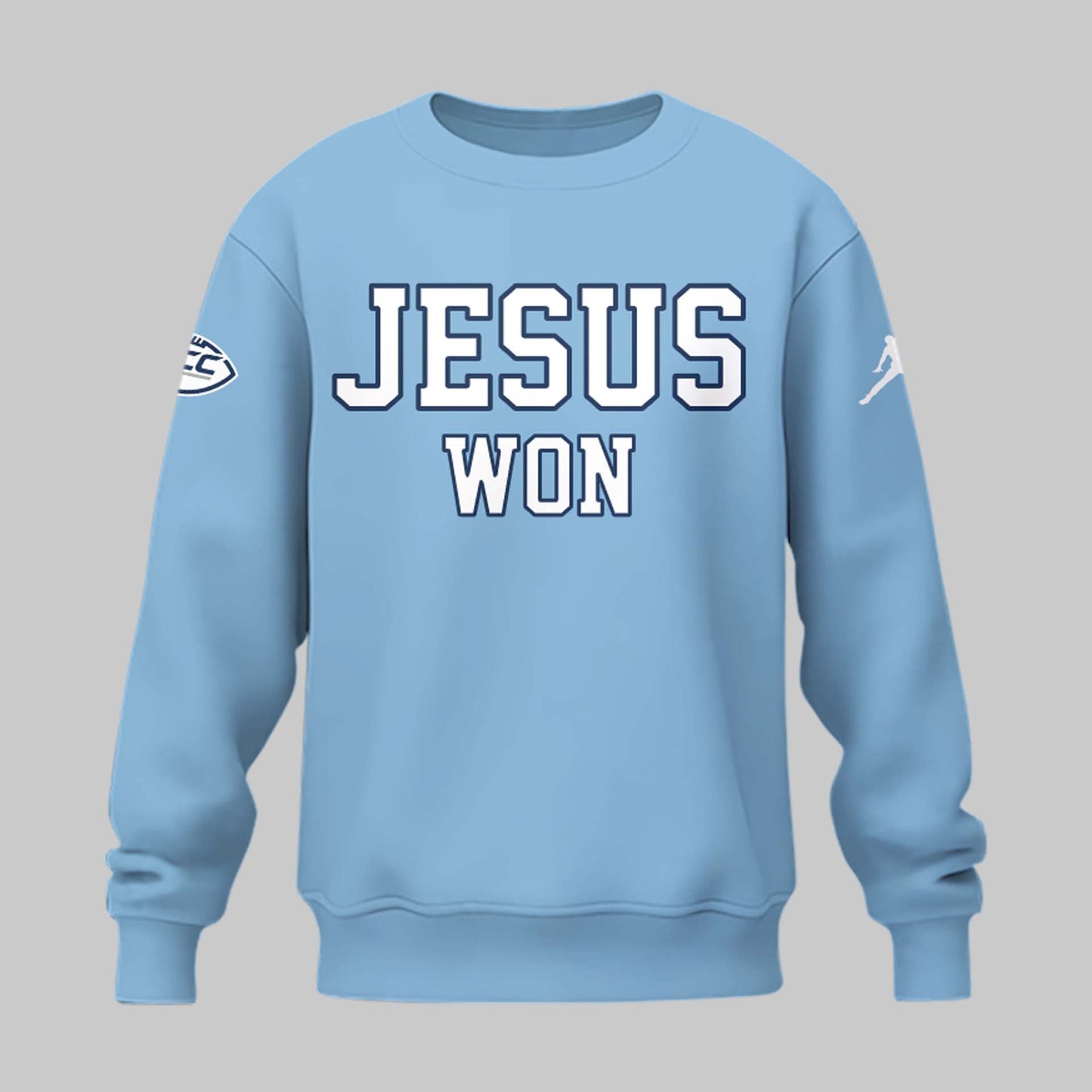 Limited Edition North Carolina Tar Heels JESUS WON Sweatshirt - North Carolina Tar Heels Shirt NC 28