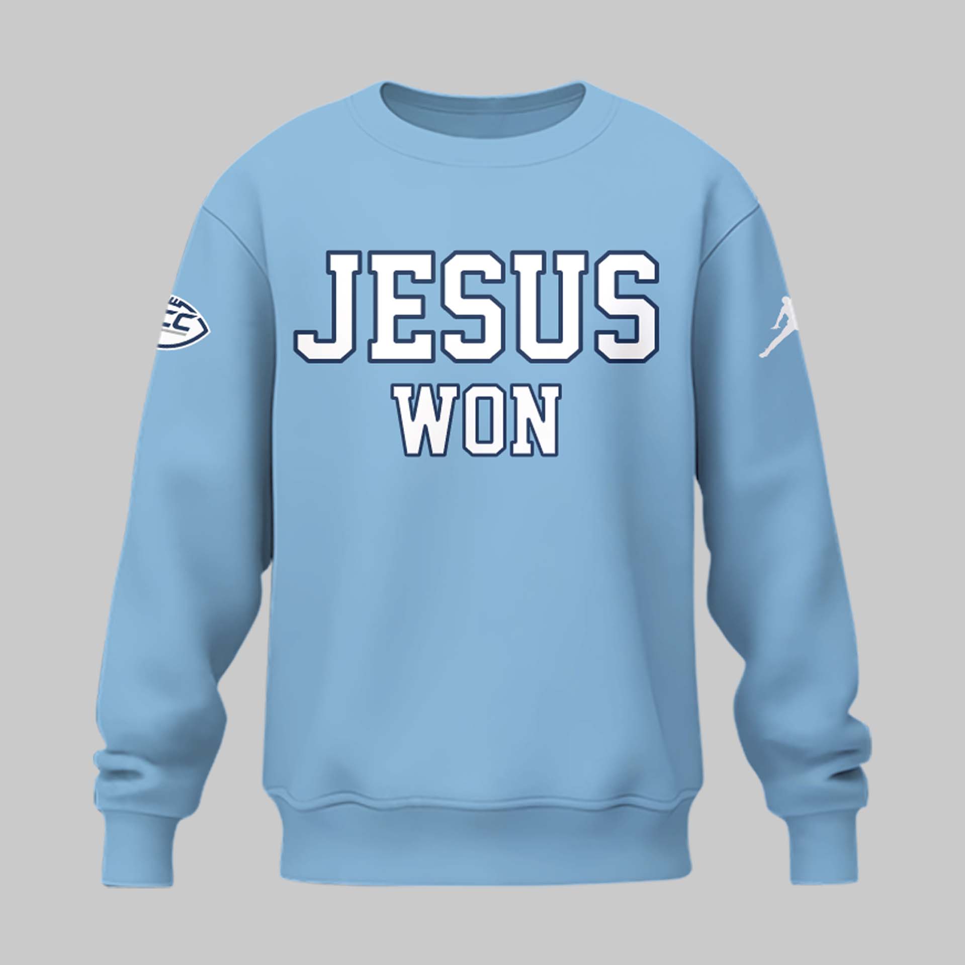 Limited Edition North Carolina Tar Heels JESUS WON Sweatshirt - North Carolina Tar Heels Shirt NC 28