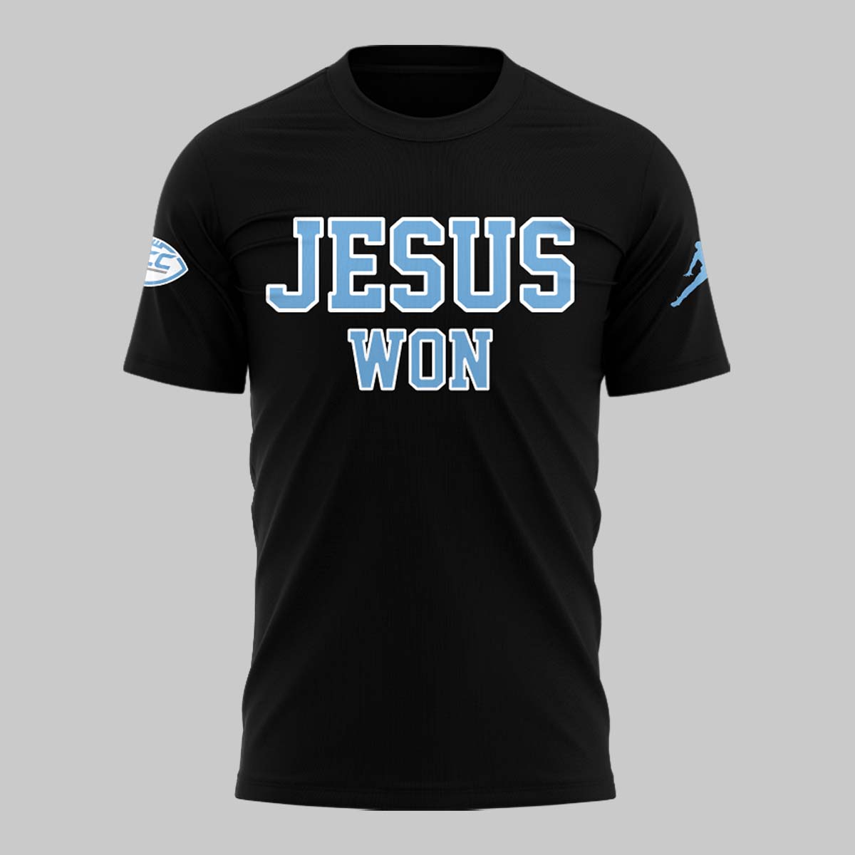Limited Edition North Carolina Tar Heels JESUS WON Black T-Shirt - North Carolina Tar Heels Shirt NC 27