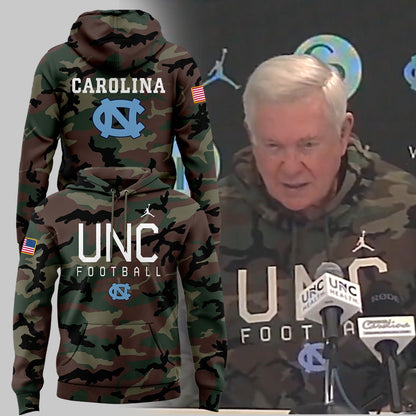 North Carolina Tar Heels NCAA 2024 Limited Veterans Camo Hoodie - North Carolina Tar Heels Shirt NC 24