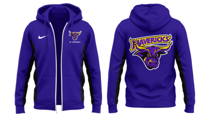 MSU Mavericks Men’s Hockeys Limited Mason Cup Champions 2025 ZIP Hoodie Royal Blue