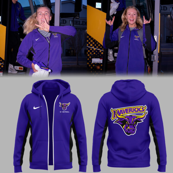 MSU Mavericks Men’s Hockeys Limited Mason Cup Champions 2025 ZIP Hoodie Royal Blue