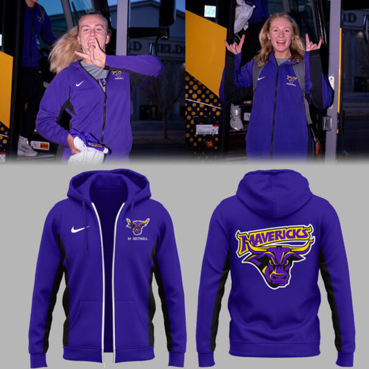 MSU Mavericks Men’s Hockeys Limited Mason Cup Champions 2025 ZIP Hoodie Royal Blue