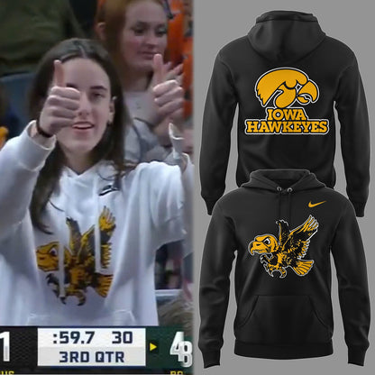 Iowa Hawkeyes 2025 Limited Caitlin Clack Black Hoodie