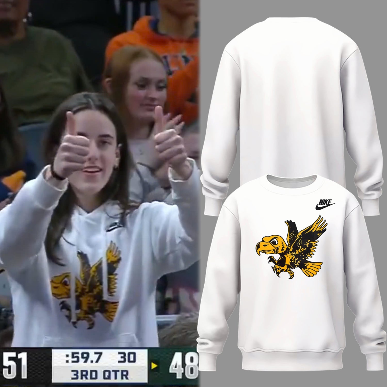Iowa Hawkeyes 2025 Limited Caitlin Clack Sweatshirt